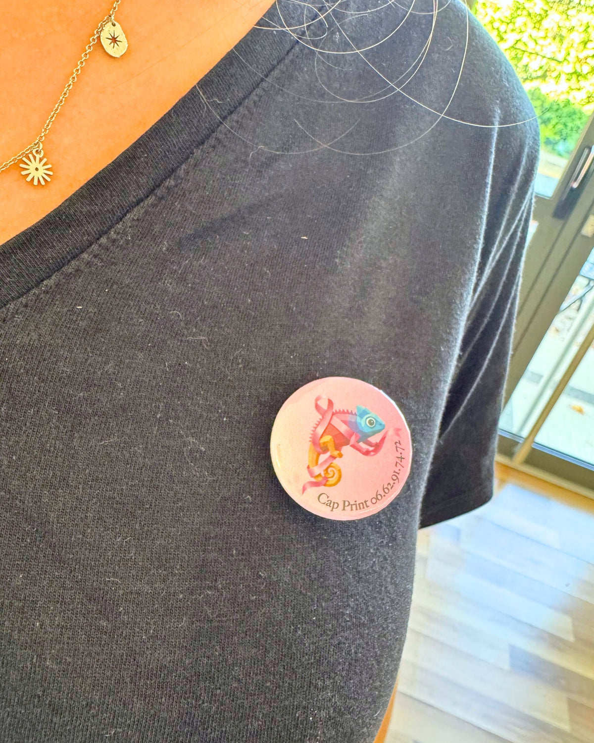 Lot de 5 Badges - Octobre rose