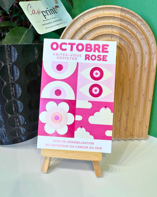 Lot de 5 Cartes postale - Octobre rose