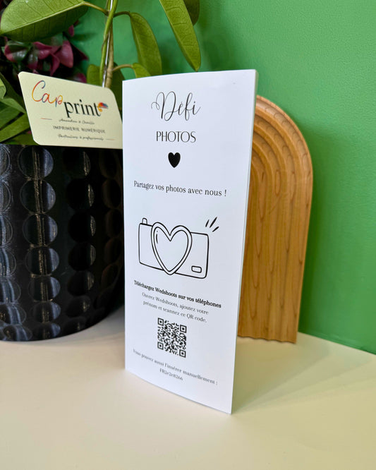Menu triptyque