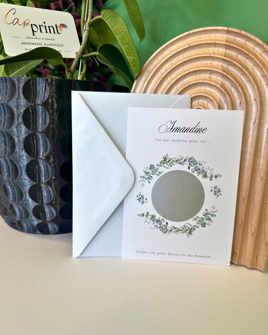 Cartes à gratter demande de témoin