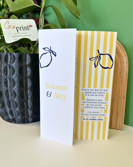 Faire-part A5, 1 volet