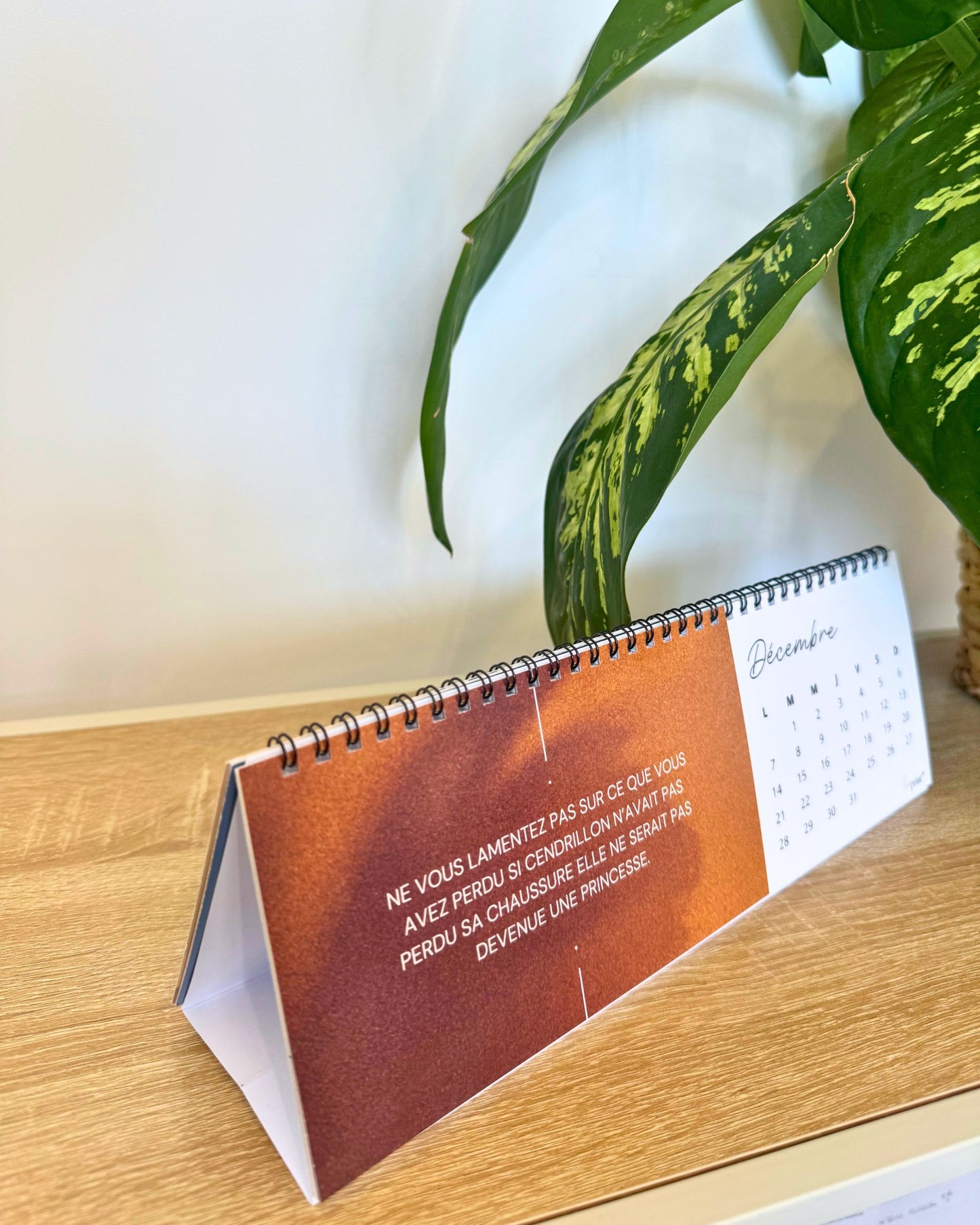 Calendrier de Bureau Panoramique Personnalisable (10 x 30 cm)