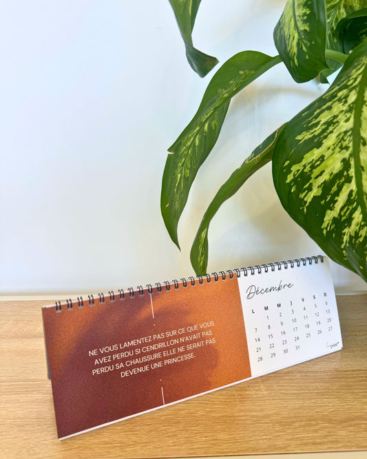 Calendrier de Bureau Panoramique Personnalisable (10 x 30 cm)