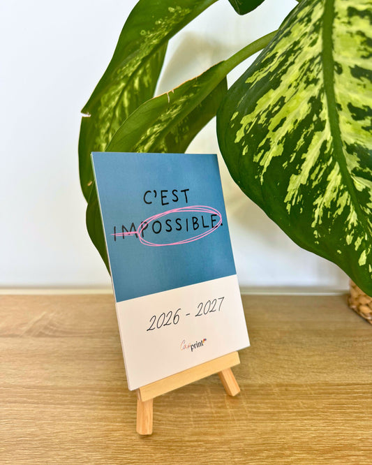Calendrier de Bureau sur chevalet Personnalisable (10 x 15 cm)