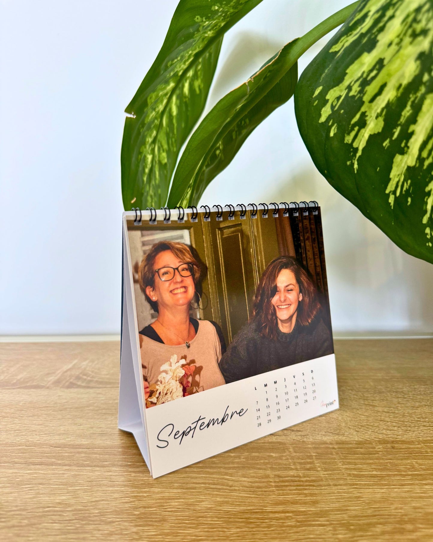 Calendrier de Bureau Carré Personnalisable (14 x 14 cm)