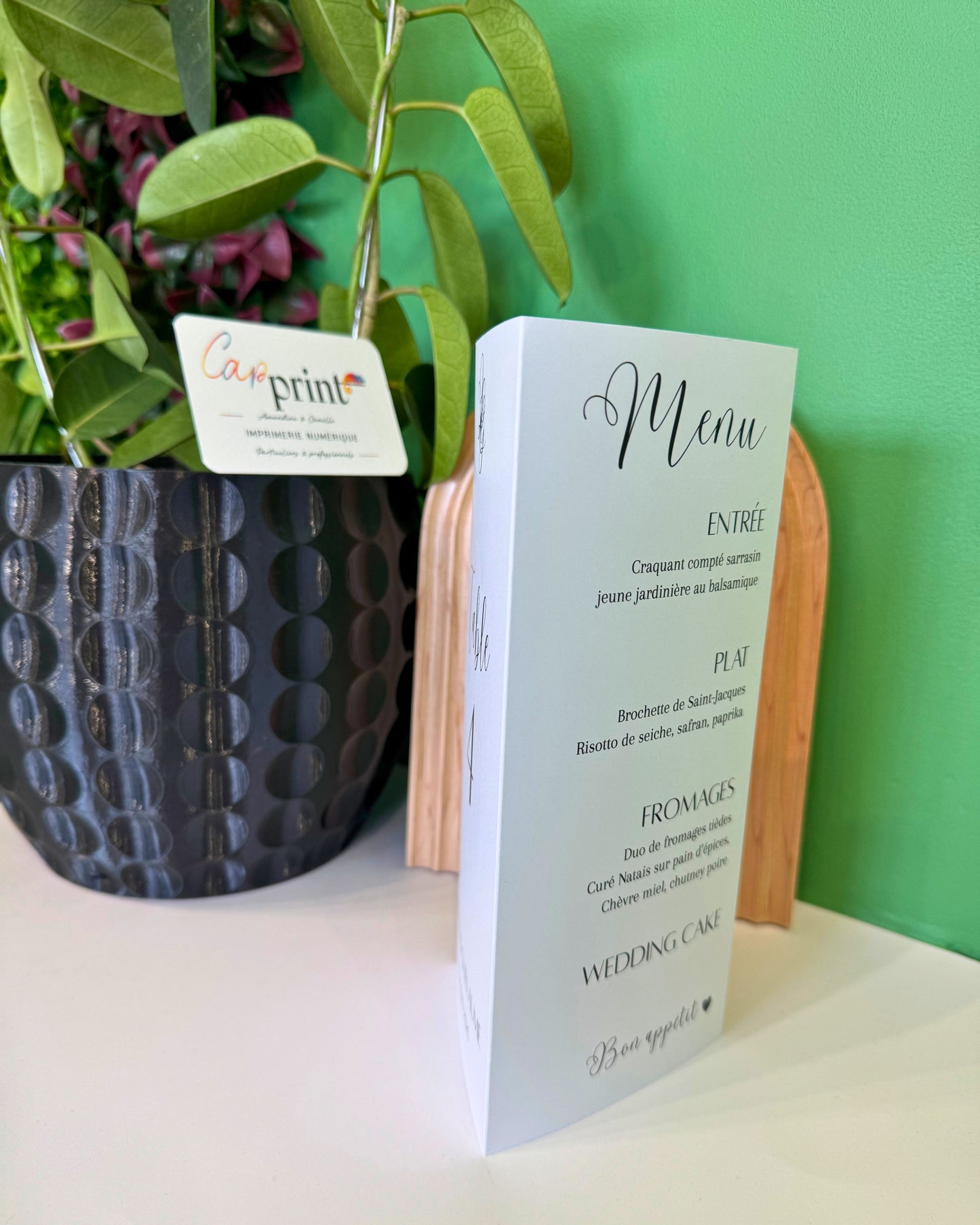 Menu triptyque