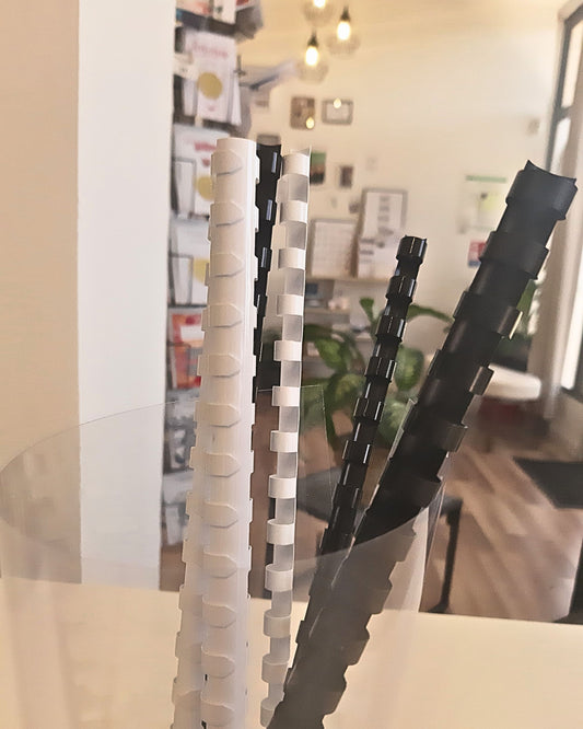 Consommables reliures à l'unité spirale plastique